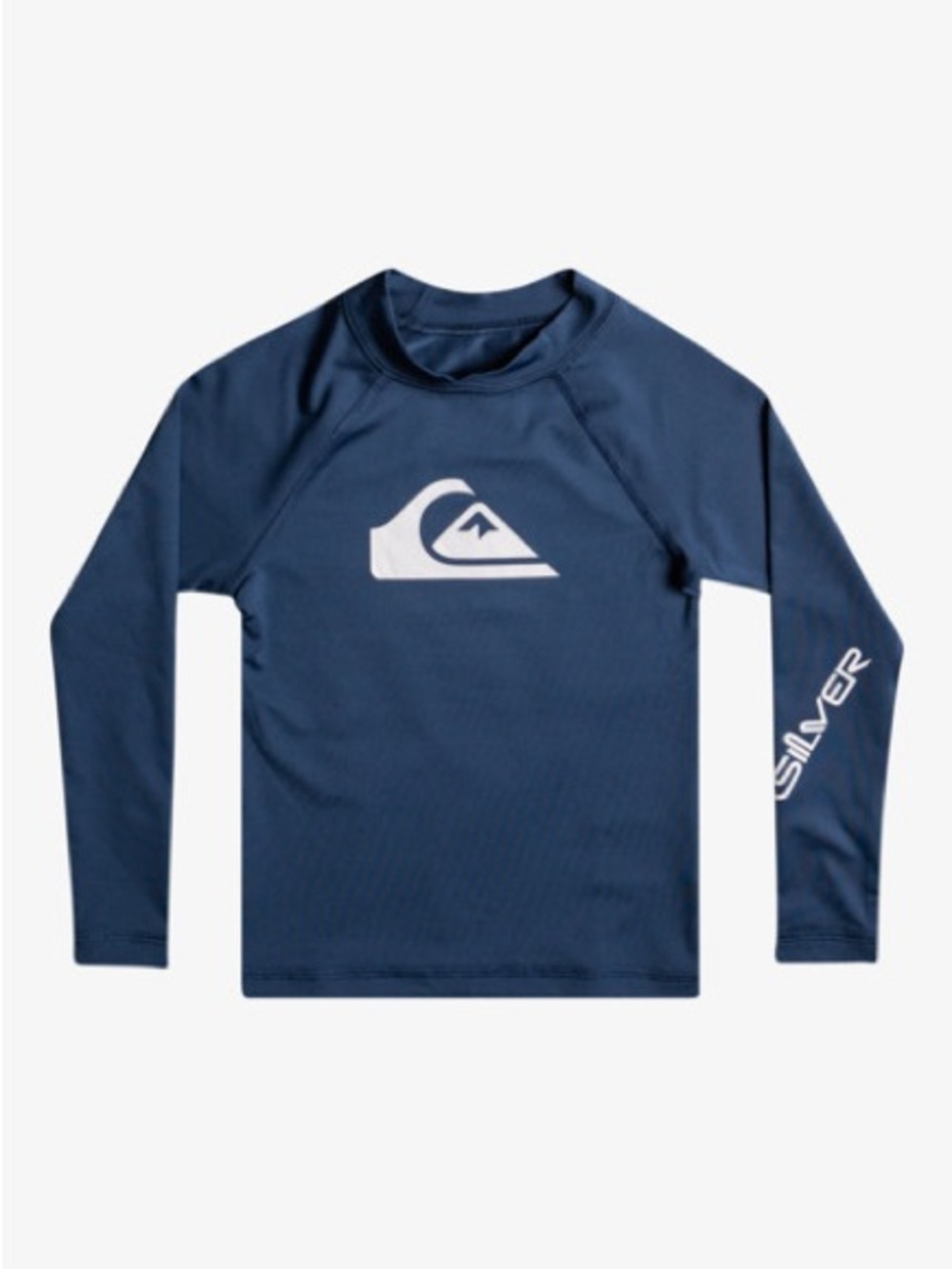 Quiksilver Boys Navy & White Long Sleeve Rashguard